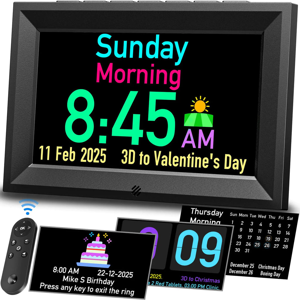 Digital smart clock with talking features and alarms