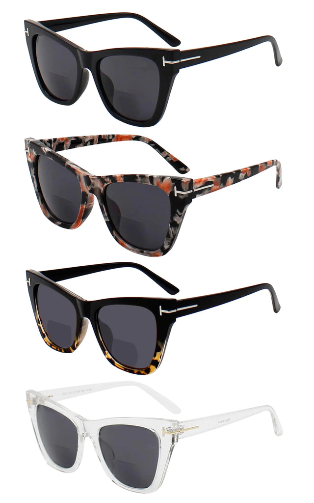 Yogo Vision Reader Sunglasses for Women and Men UV400 Tinted Reading Sunglasses 4-Pk +1.75