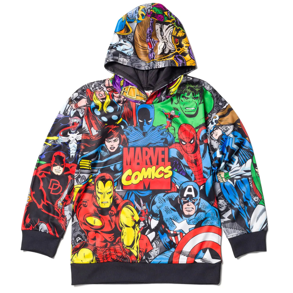 Marvel Avengers Spider-Man Venom Iron Man Toddler Boys Fleece Pullover Hoodie Multicolor 3T - My Store